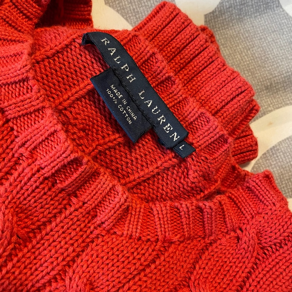 Cable knit sweater